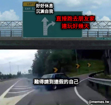 好好休息 沉澱自我 直接跑去朋友家 連玩好幾天 難得請到連假的自己