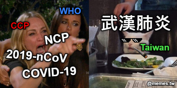 COVID-19 武漢肺炎 2019-nCoV NCP CCP WHO Taiwan