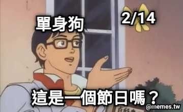 單身狗 2/14 這是一個節日嗎？