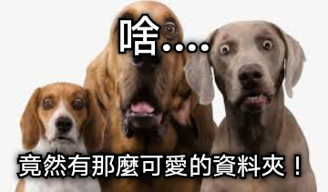 啥.... 竟然有那麼可愛的資料夾！