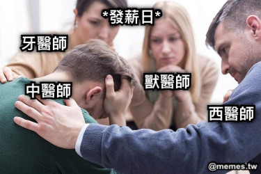 中醫師 西醫師 獸醫師 牙醫師 *發薪日*