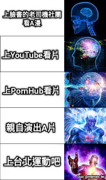 上臉書的老司機社團 看A漫 上YouTube看片 上PornHub看片 親自演出A片 上台北運動吧
