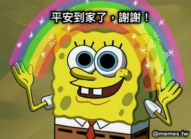 平安到家了，謝謝！
