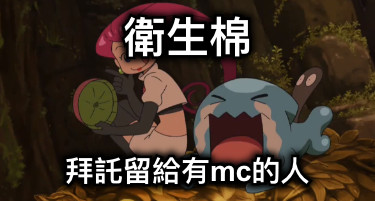 衛生棉 拜託留給有mc的人