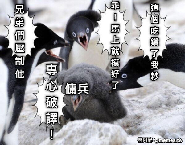 兄 弟 們 壓 制 他 這 個 吃 鑽 了 我 耖 乖 ！ 馬 上 就 摸 好 了  專 心 破 譯 ！ 傭兵