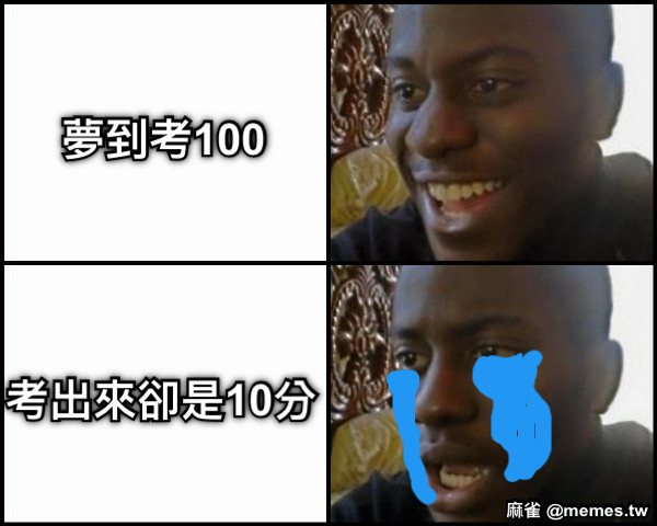 夢到考100 考出來卻是10分