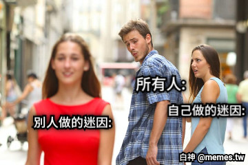 所有人: 自己做的迷因: 別人做的迷因: