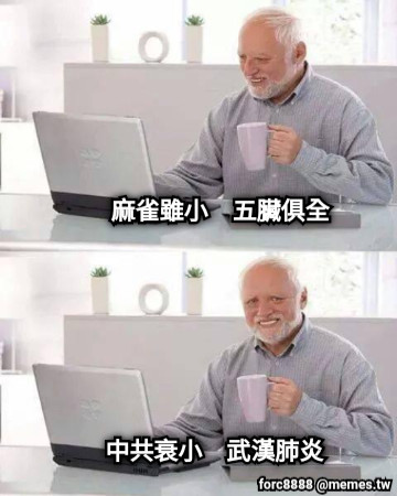 麻雀雖小    五臟俱全  中共衰小    武漢肺炎