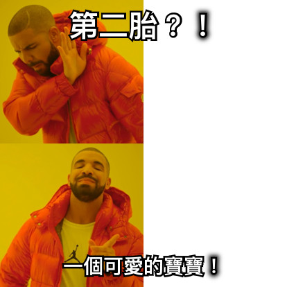 第二胎？！ 一個可愛的寶寶！