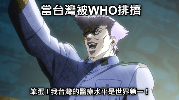 當台灣被WHO排擠 笨蛋 ! 我台灣的醫療水平是世界第一 !
