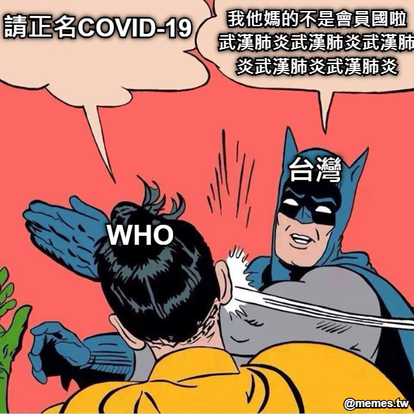 請正名COVID-19 我他媽的不是會員國啦 武漢肺炎武漢肺炎武漢肺炎武漢肺炎武漢肺炎 WHO 台灣