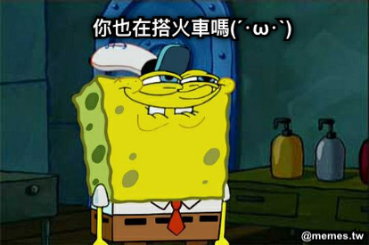 你也在搭火車嗎(´･ω･`)