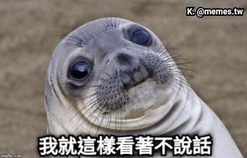 我就這樣看著不說話