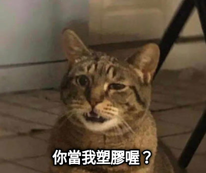 你當我塑膠喔？