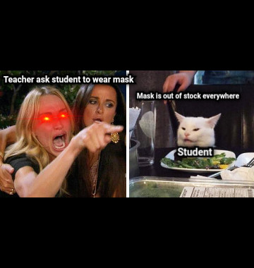 Teacher ask student to wear mask Mask is out of stock everywhere Student