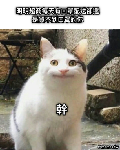 明明超商每天有口罩配送卻還是買不到口罩的你 幹