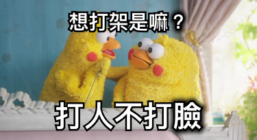 想打架是嘛？ 打人不打臉
