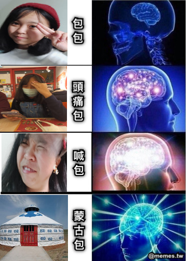 包 包 頭 痛 包 喊 包 蒙 古 包