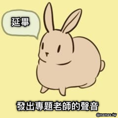 延畢 發出專題老師的聲音