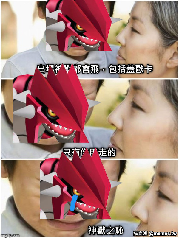 出場神獸都會飛，包括蓋歐卡 只有你用走的 神獸之恥