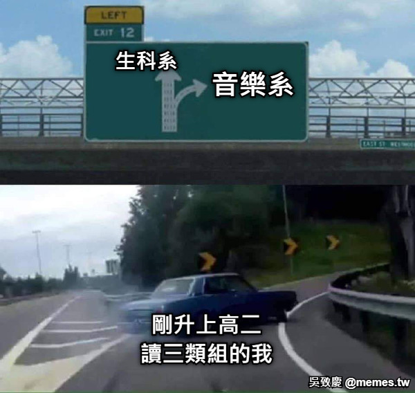 生科系 音樂系 剛升上高二 讀三類組的我