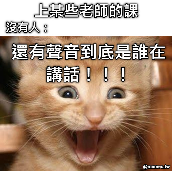 上某些老師的課 沒有人： 還有聲音到底是誰在講話！！！