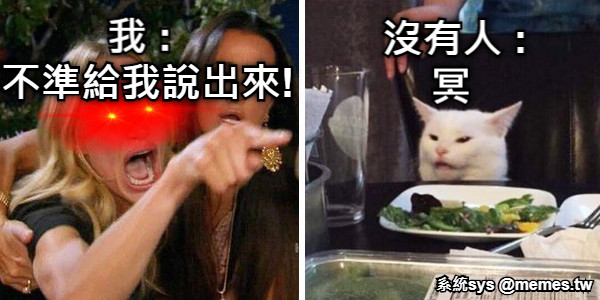 我 : 沒有人 :  不準給我說出來! 冥