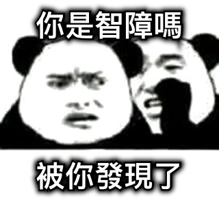 你是智障嗎 被你發現了
