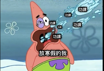 放寒假的我 功課 功課 功課 功課 功課 功課