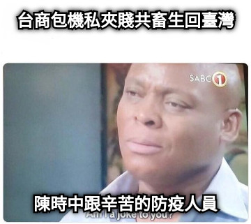 台商包機私夾賤共畜生回臺灣 陳時中跟辛苦的防疫人員