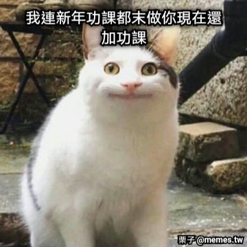 我連新年功課都末做你現在還加功課