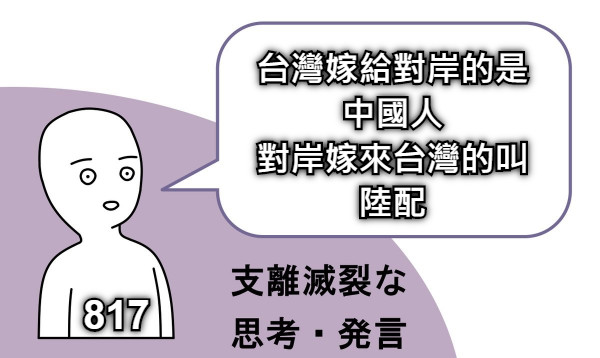 台灣嫁給對岸的是 中國人 對岸嫁來台灣的叫 陸配 817