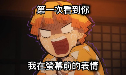 第一次看到你 我在螢幕前的表情