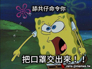舔共仔命令你 把口罩交出來！！