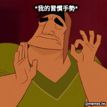 *我的習慣手勢*