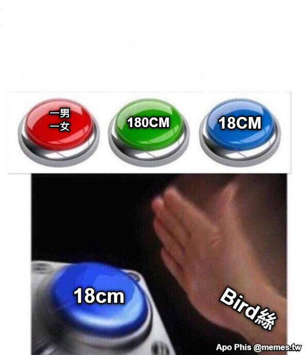 180CM 18CM 一男 一女 Bird絲 18cm