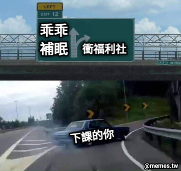 乖乖補眠 衝福利社 下課的你