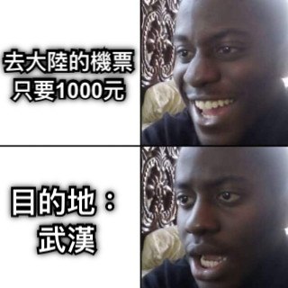 去大陸的機票只要1000元 目的地：武漢