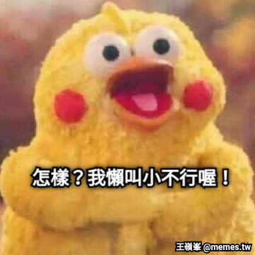 怎樣？我懶叫小不行喔！