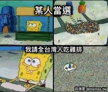 某人當選 我請全台灣人吃雞排