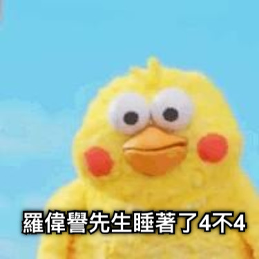 羅偉譽先生睡著了4不4