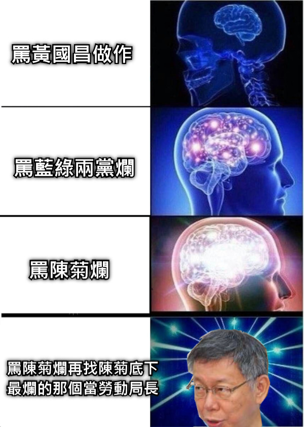 罵黃國昌做作 罵藍綠兩黨爛 罵陳菊爛 罵陳菊爛再找陳菊底下 最爛的那個當勞動局長