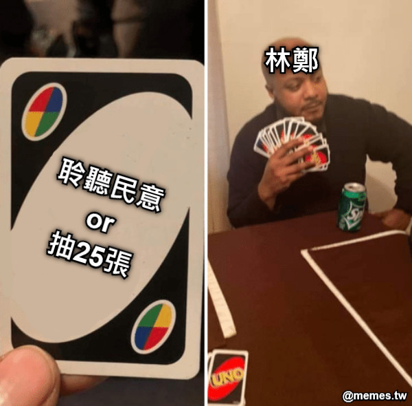 聆聽民意 or 抽25張 林鄭