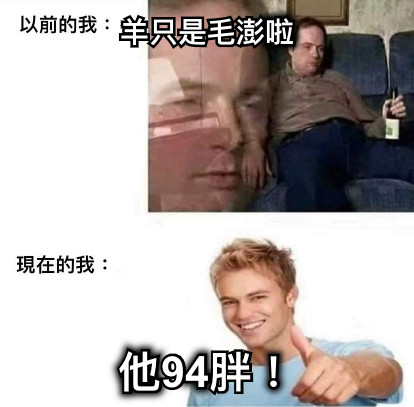 羊只是毛澎啦 他94胖！