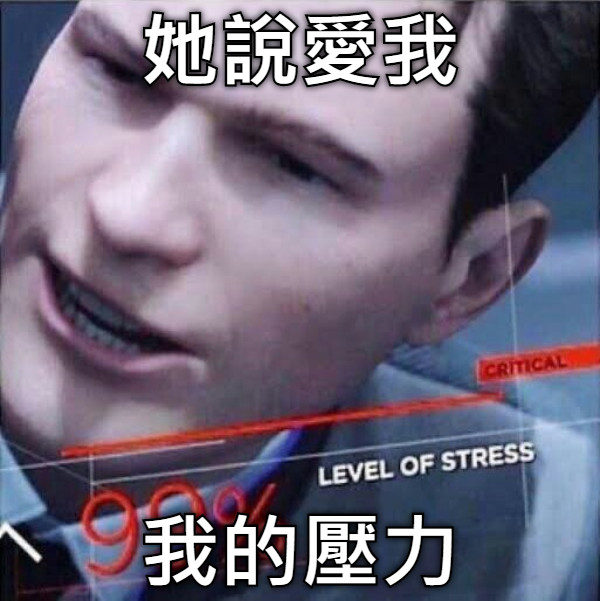 她說愛我 我的壓力