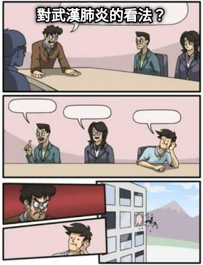 對武漢肺炎的看法？