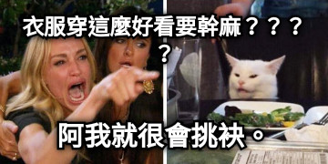 衣服穿這麼好看要幹麻？？？？ 阿我就很會挑袂。