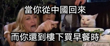 當你從中國回來 而你還到樓下買早餐時