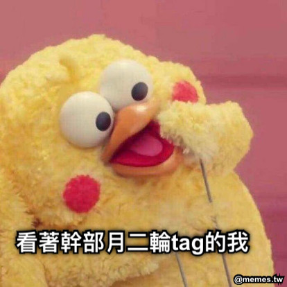 看著幹部月二輪tag的我