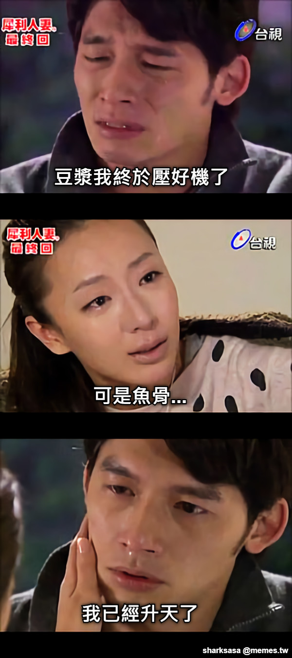 豆漿我終於壓好機了 可是魚骨... 我已經升天了